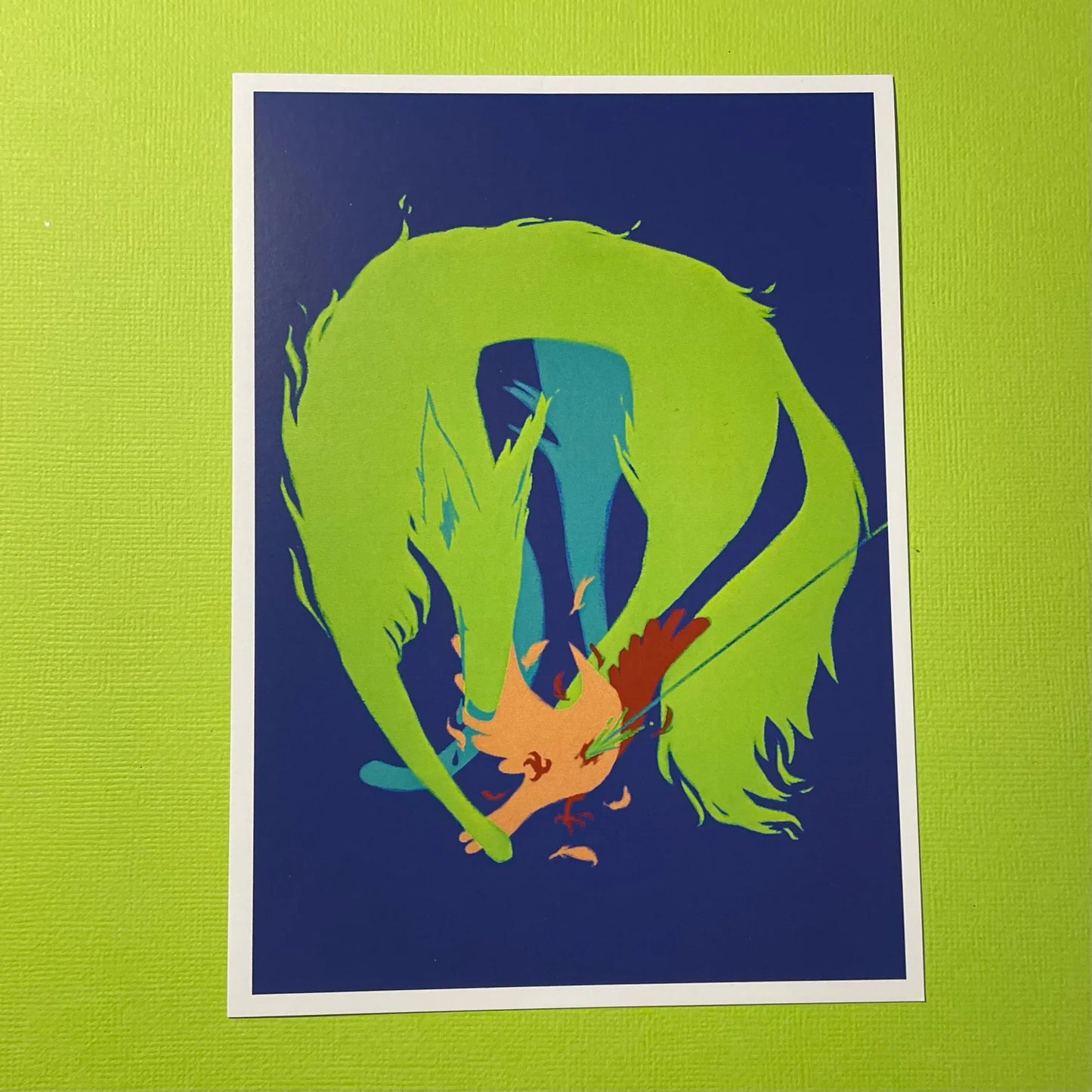 Wolf and Bird Print