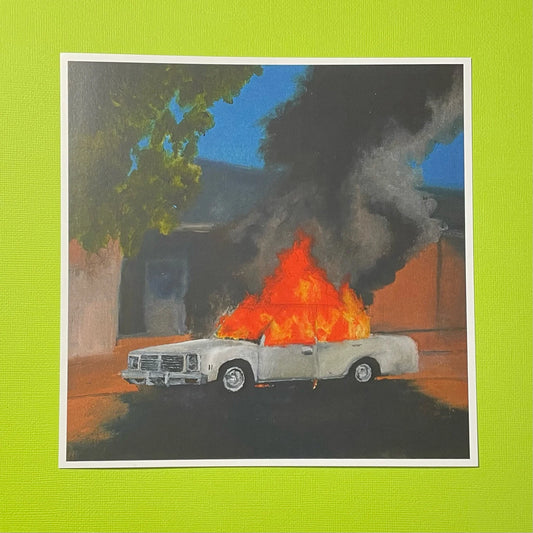 Car Fire Print