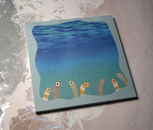 Garden Eels Sticky Notes (10cm)